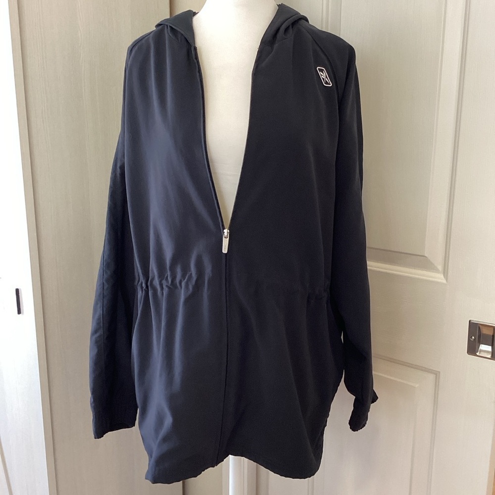 Reebok Women's Black Zip-Up Hoodie Sz XL